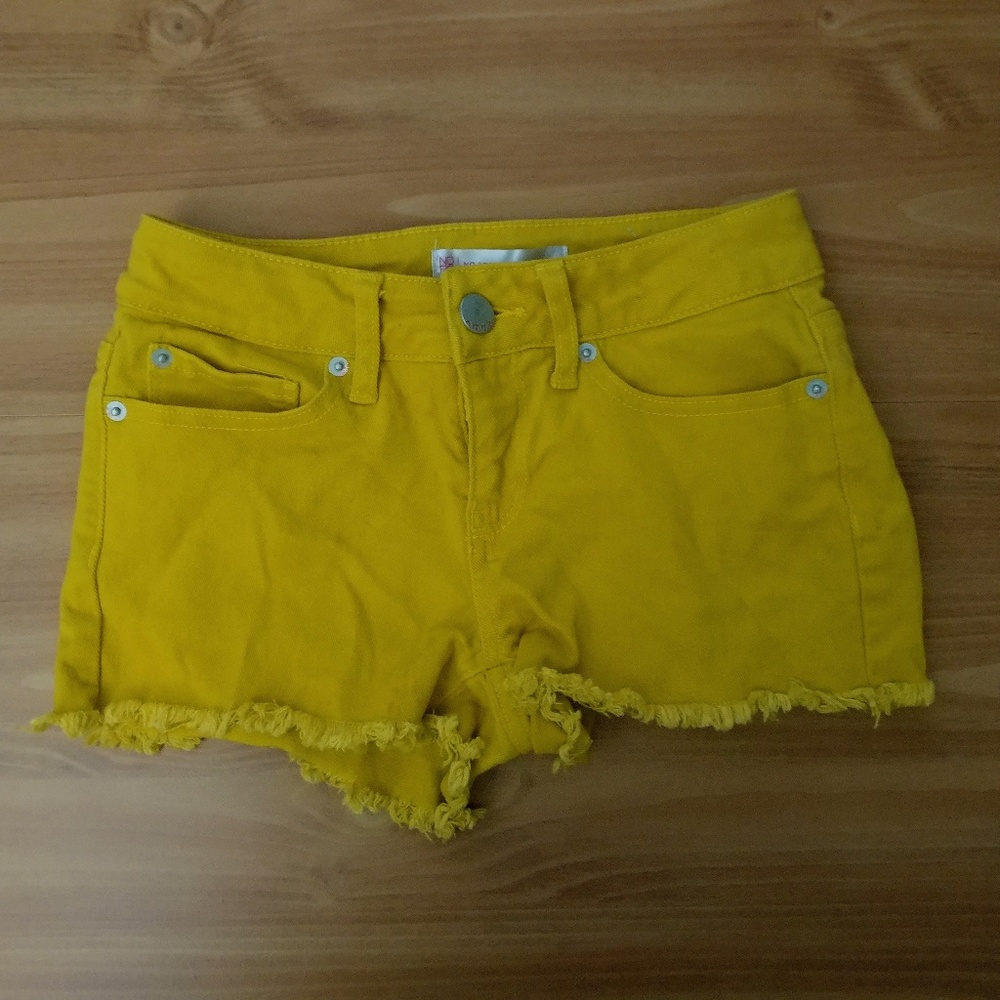 No Boundaries Mustard Yellow Shorts